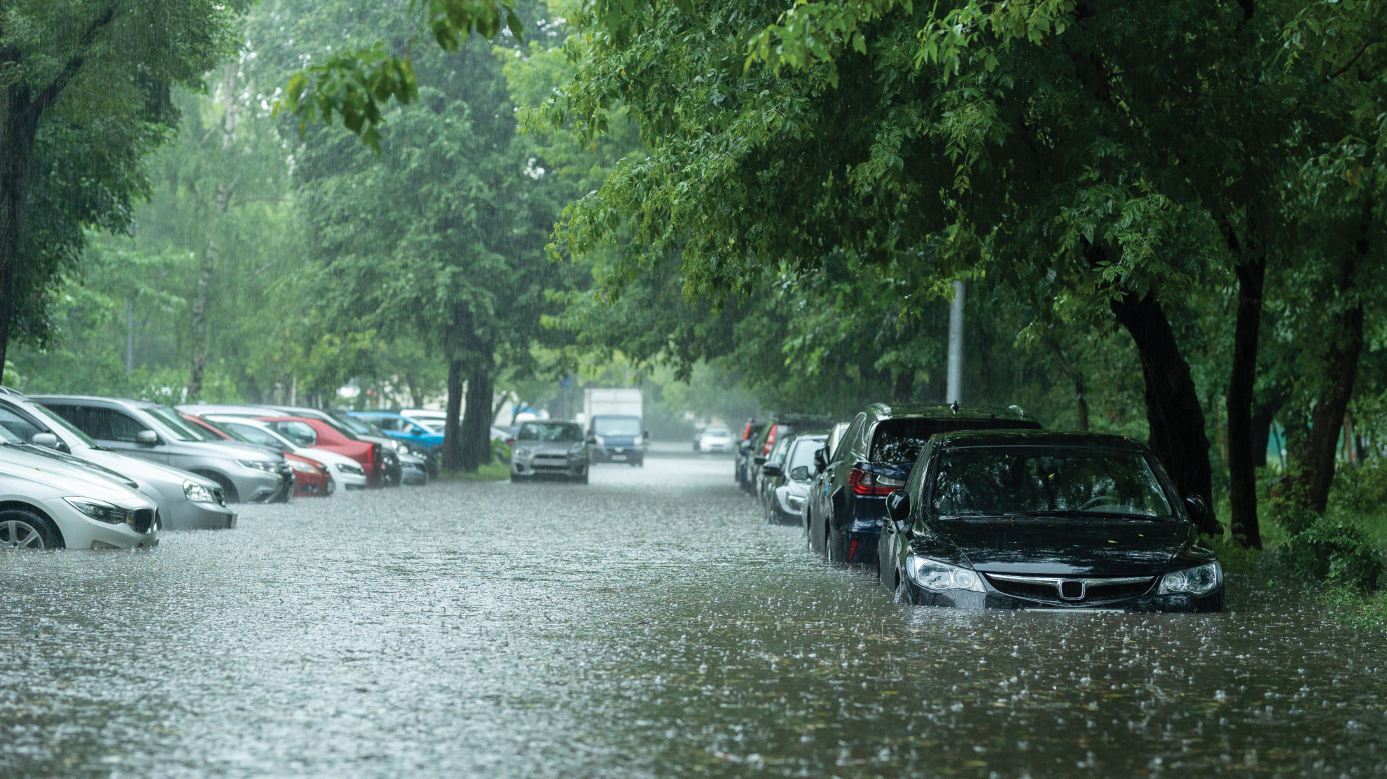 Wateroverlast na extreme neerslag